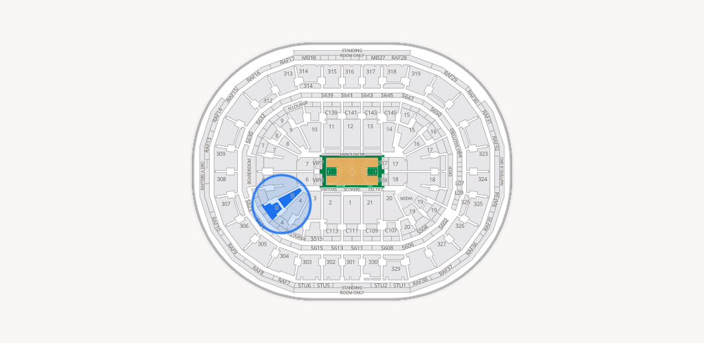TD Garden Seating Chart