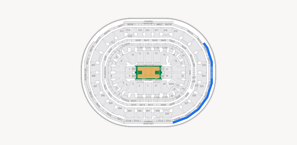 TD Garden Seating Chart