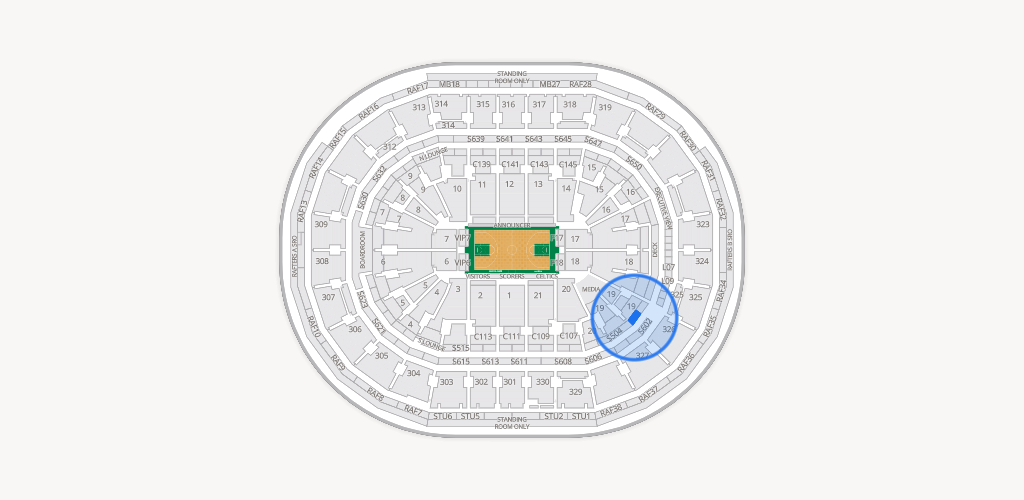 TD Garden Seating Chart