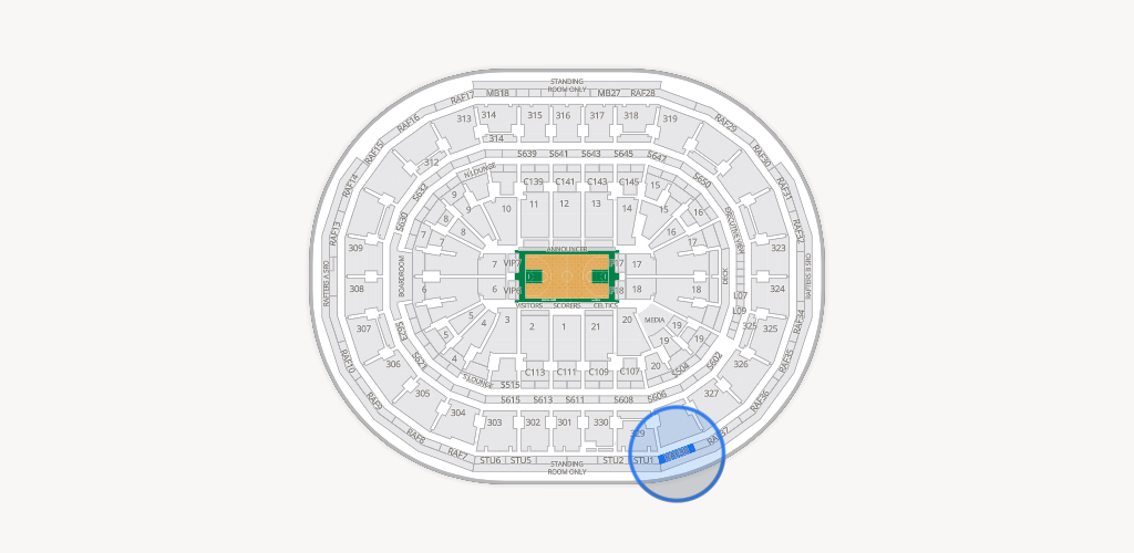 TD Garden Seating Chart