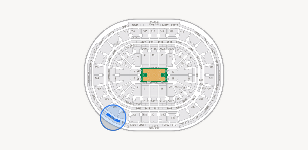 TD Garden Seating Chart