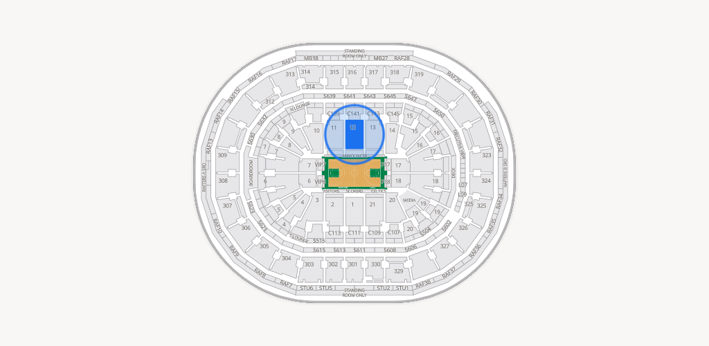 TD Garden Seating Chart