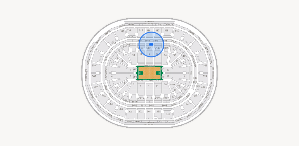 TD Garden Seating Chart