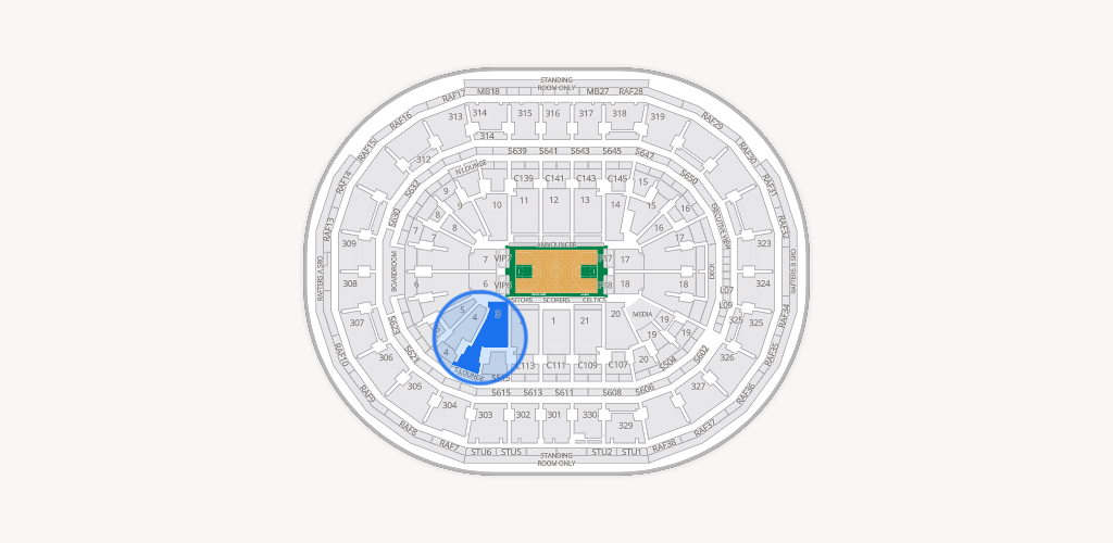 TD Garden Seating Chart