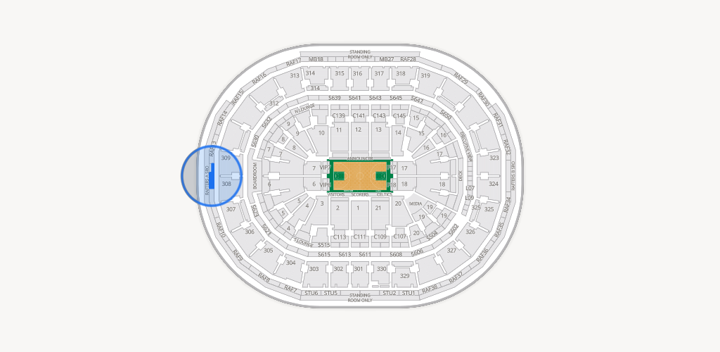 TD Garden Seating Chart