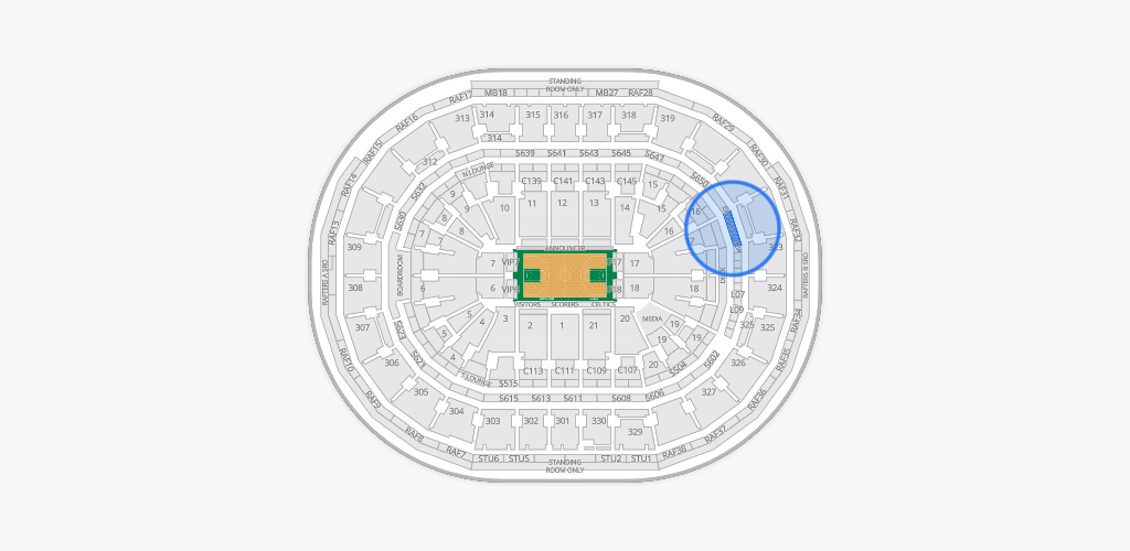 TD Garden Seating Chart