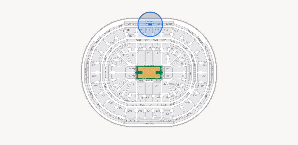 TD Garden Seating Chart