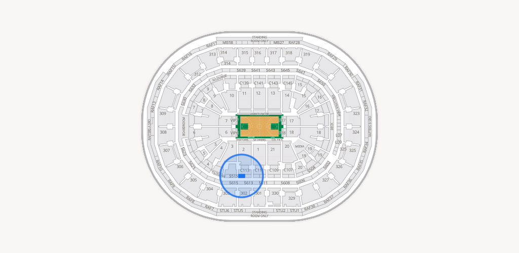 TD Garden Seating Chart