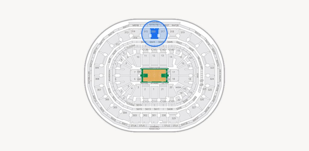 TD Garden Seating Chart