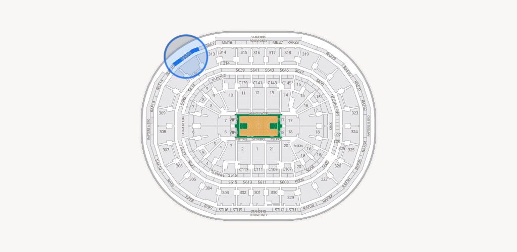 TD Garden Seating Chart