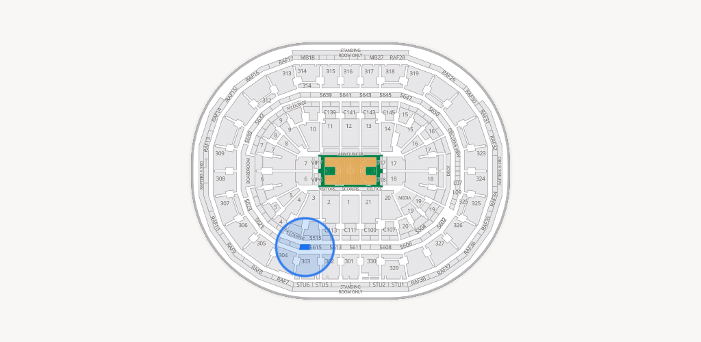 TD Garden Seating Chart