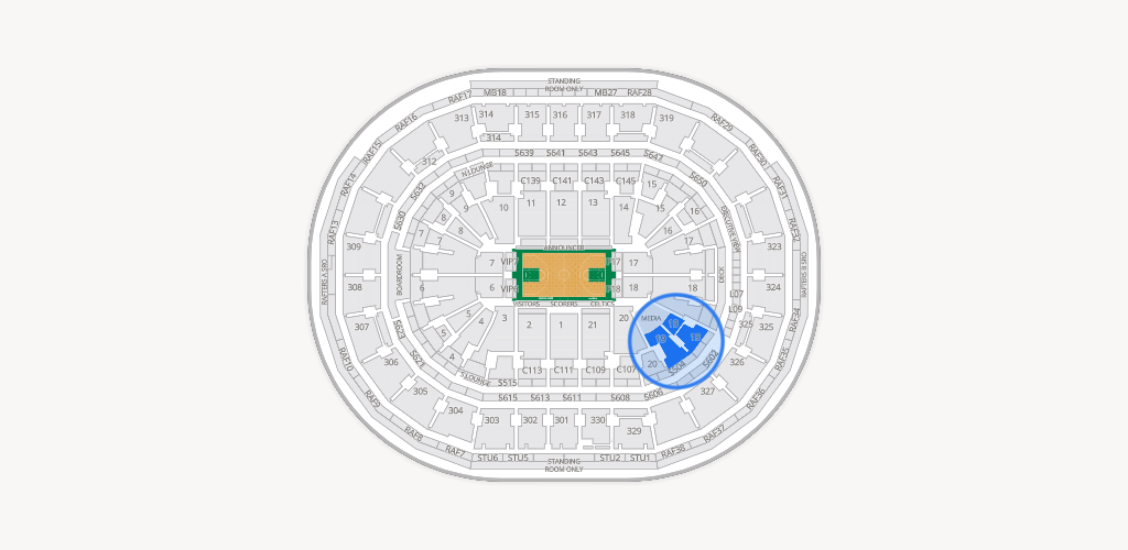TD Garden Seating Chart