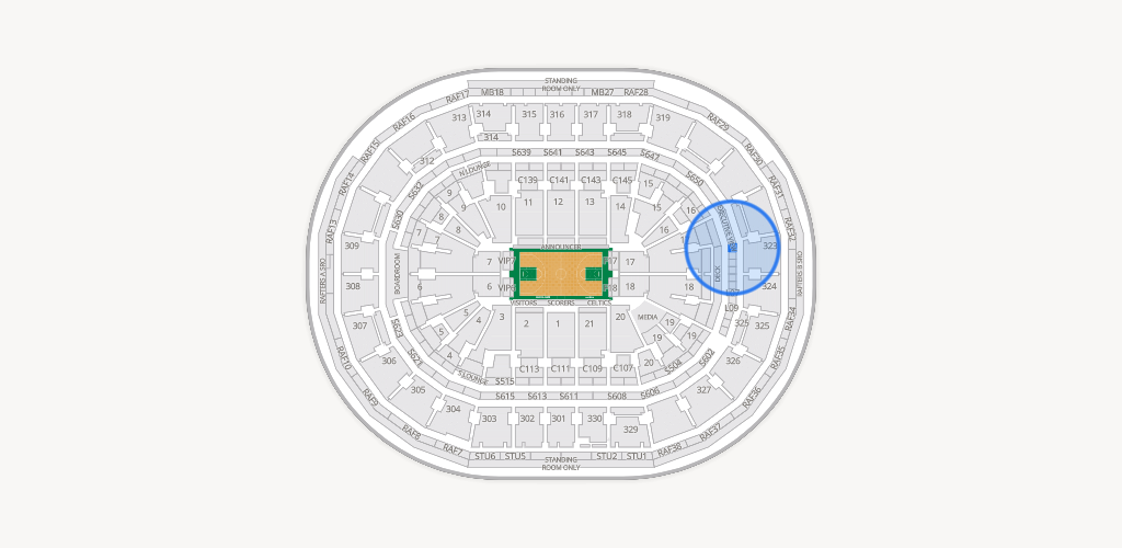 TD Garden Seating Chart