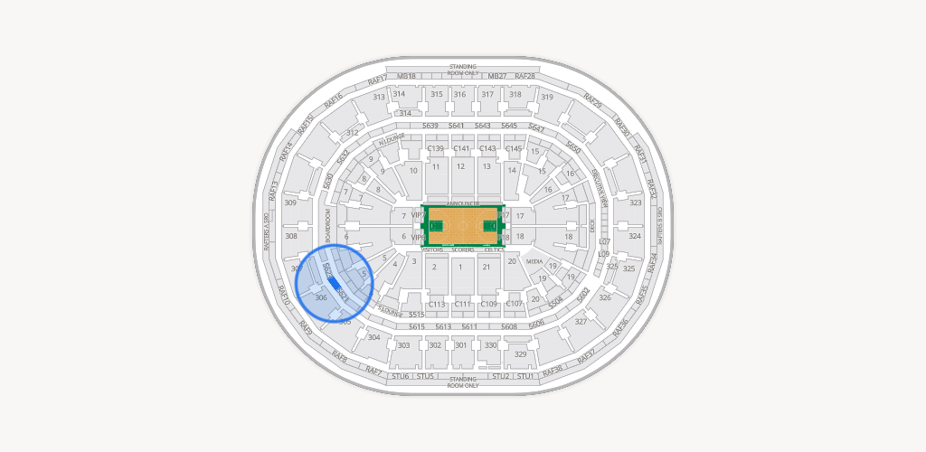 TD Garden Seating Chart
