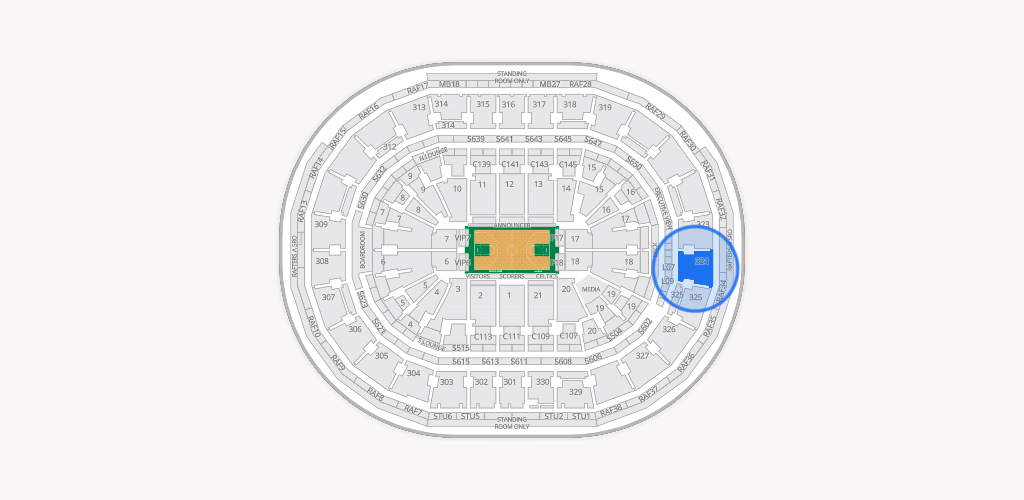 TD Garden Seating Chart