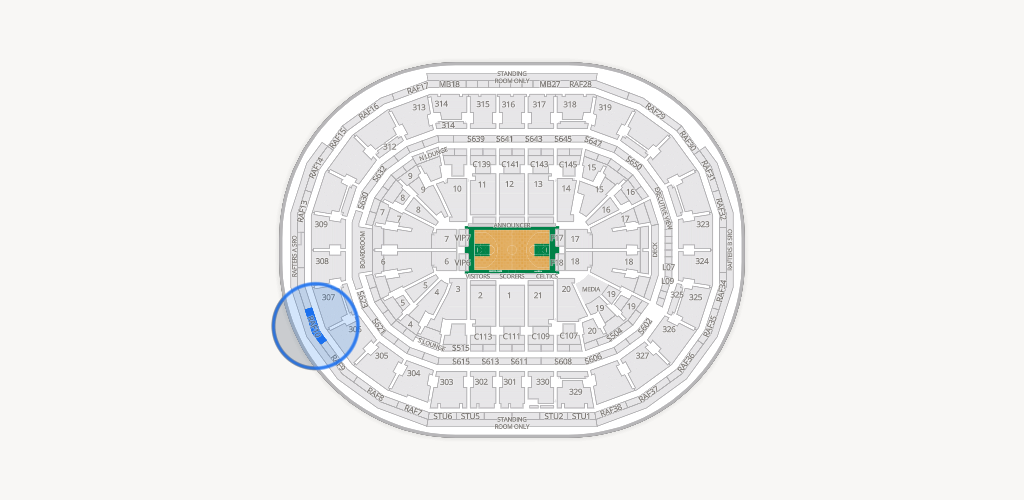 TD Garden Seating Chart