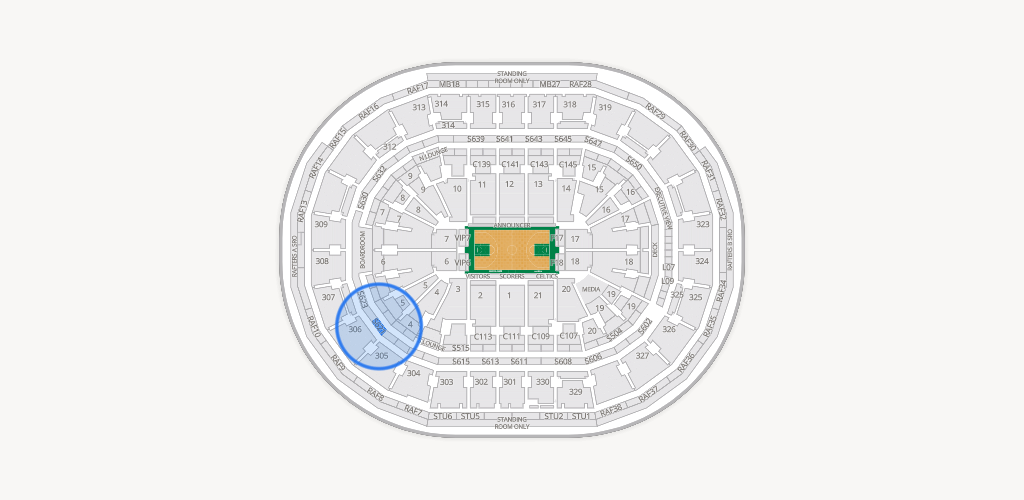TD Garden Seating Chart