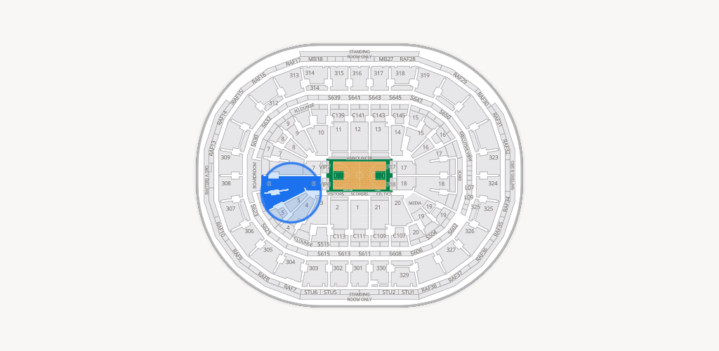 TD Garden Seating Chart