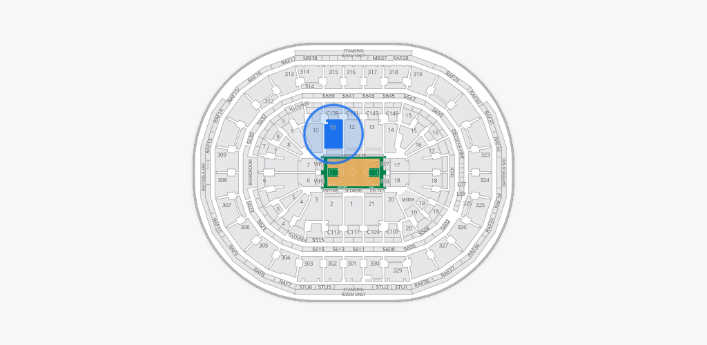 TD Garden Seating Chart