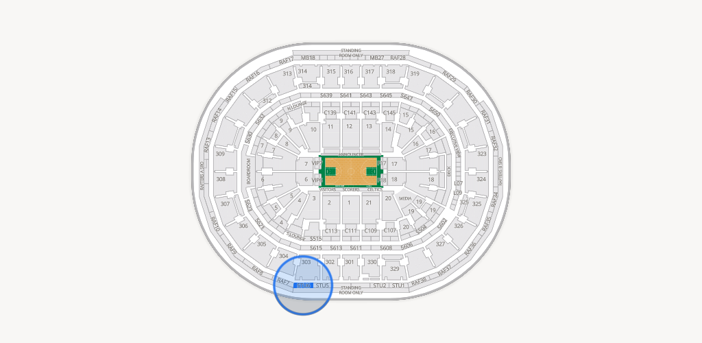 TD Garden Seating Chart