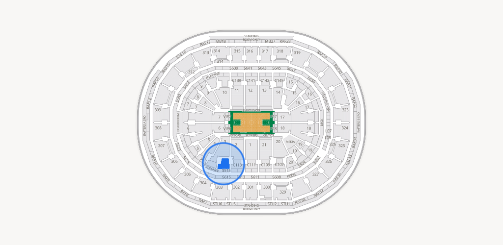 TD Garden Seating Chart