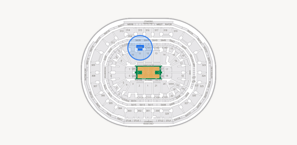 TD Garden Seating Chart