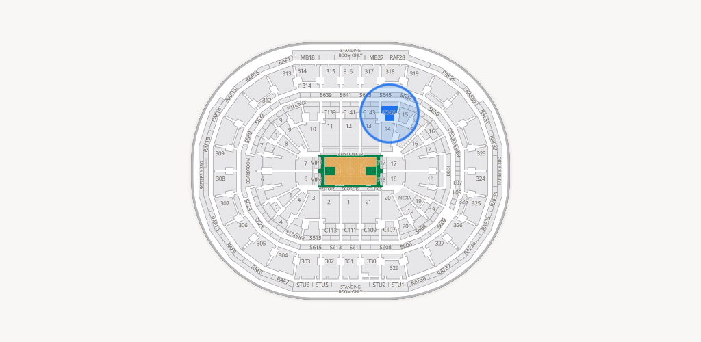 TD Garden Seating Chart