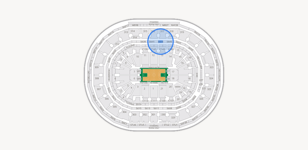TD Garden Seating Chart