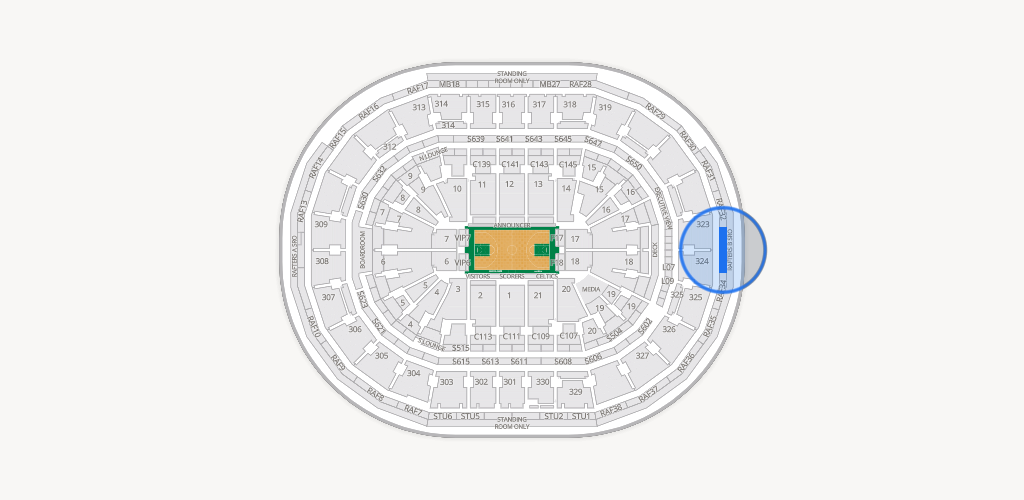 TD Garden Seating Chart