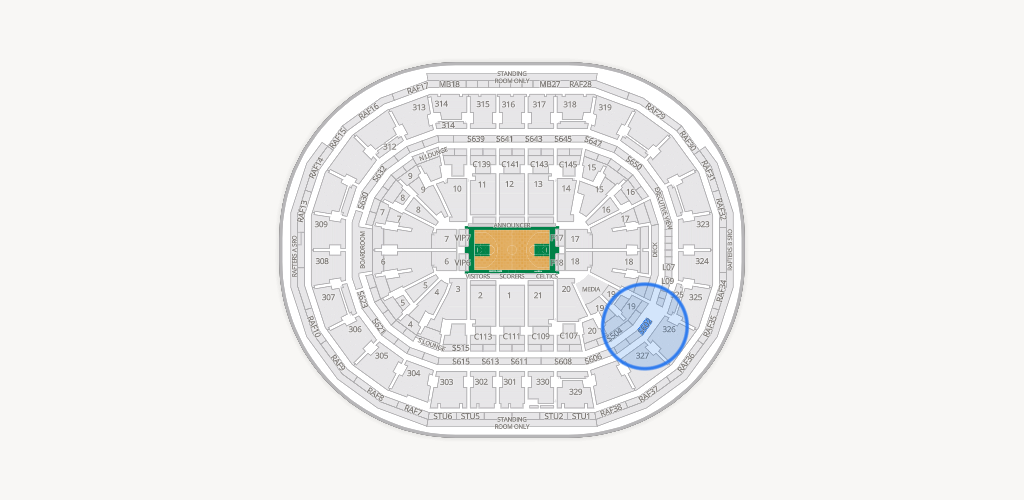 TD Garden Seating Chart