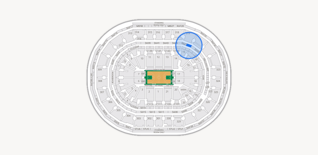 TD Garden Seating Chart