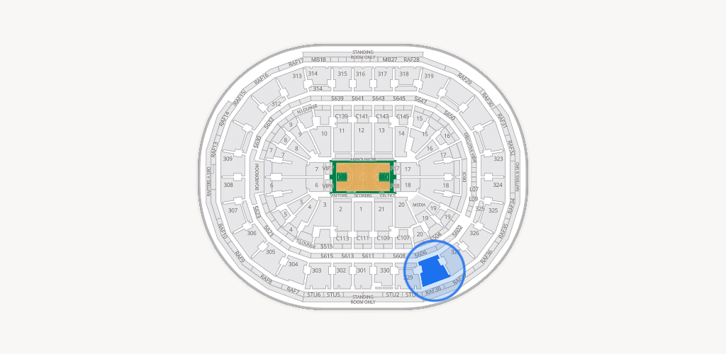 TD Garden Seating Chart