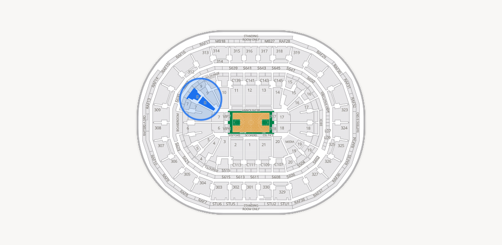 TD Garden Seating Chart