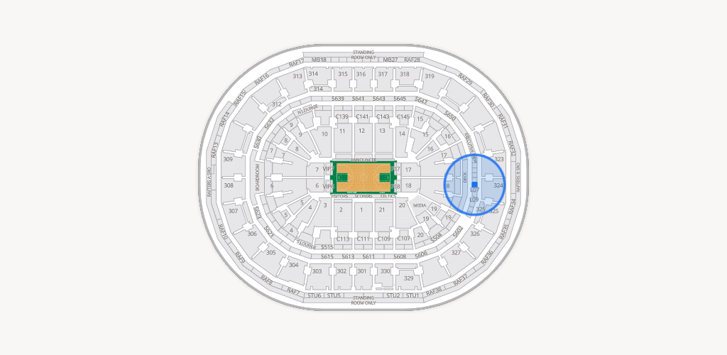 TD Garden Seating Chart