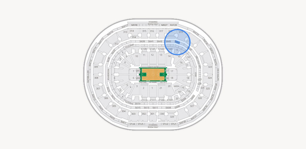 TD Garden Seating Chart