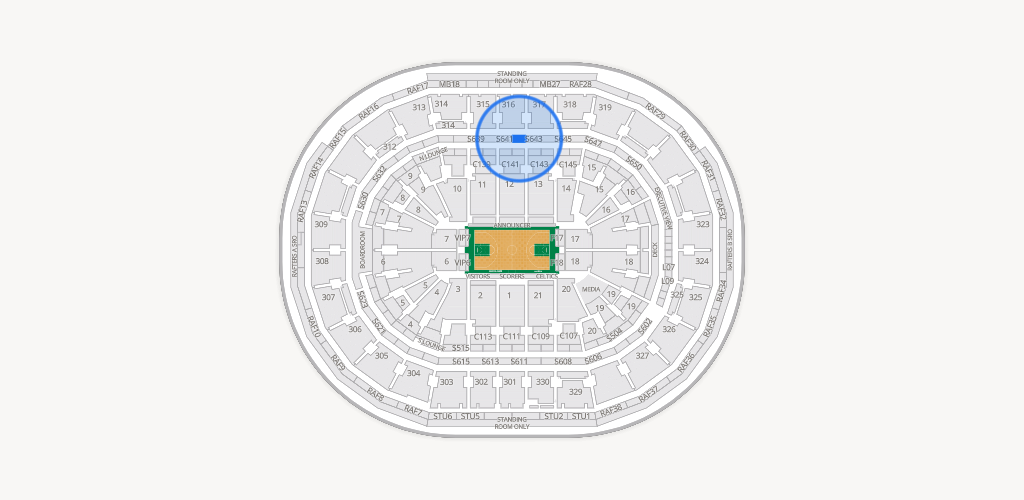 TD Garden Seating Chart
