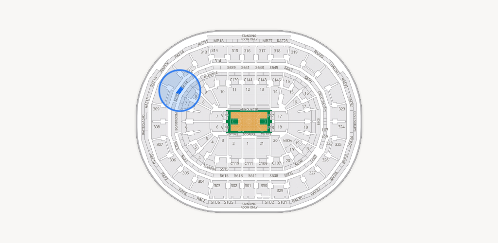 TD Garden Seating Chart