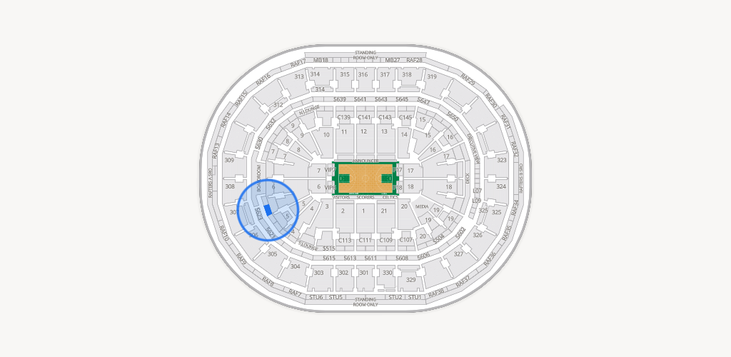TD Garden Seating Chart