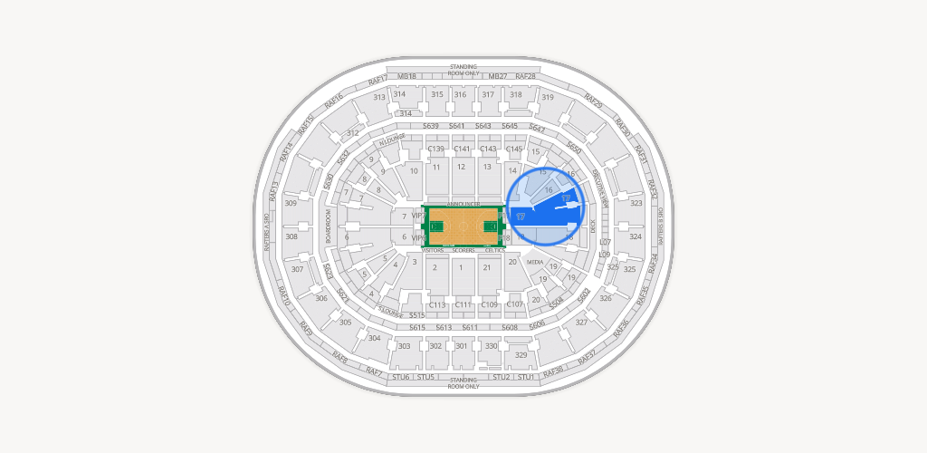 TD Garden Seating Chart