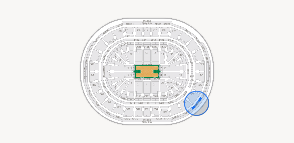 TD Garden Seating Chart