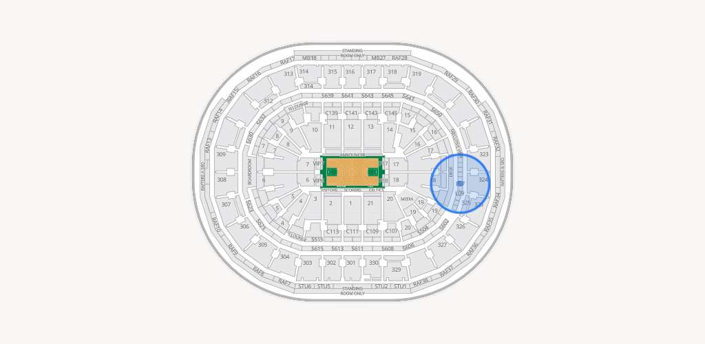 TD Garden Seating Chart
