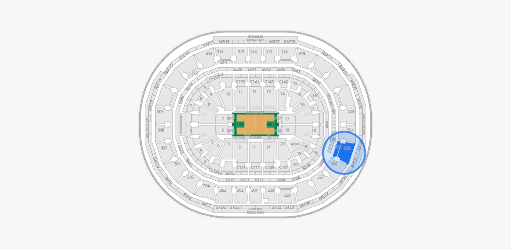 TD Garden Seating Chart