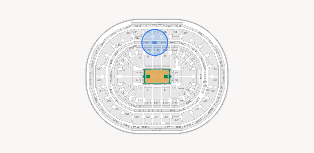 TD Garden Seating Chart