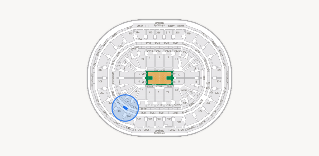 TD Garden Seating Chart