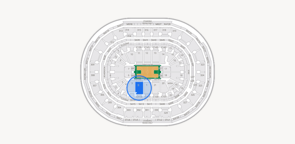 TD Garden Seating Chart