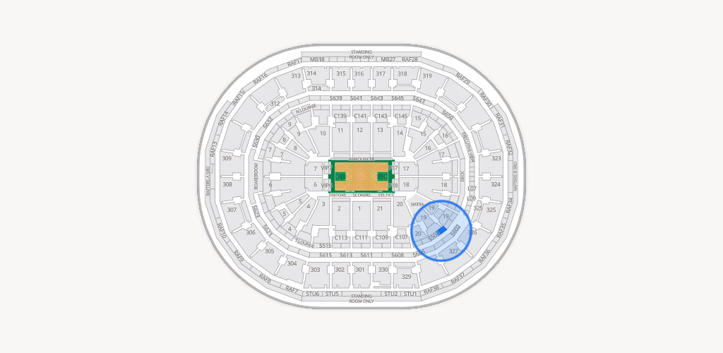 TD Garden Seating Chart