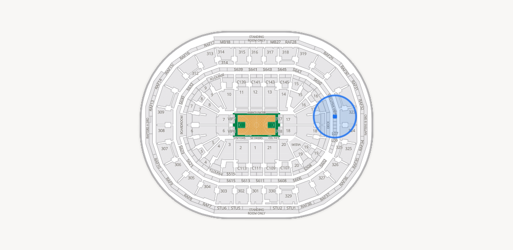 TD Garden Seating Chart