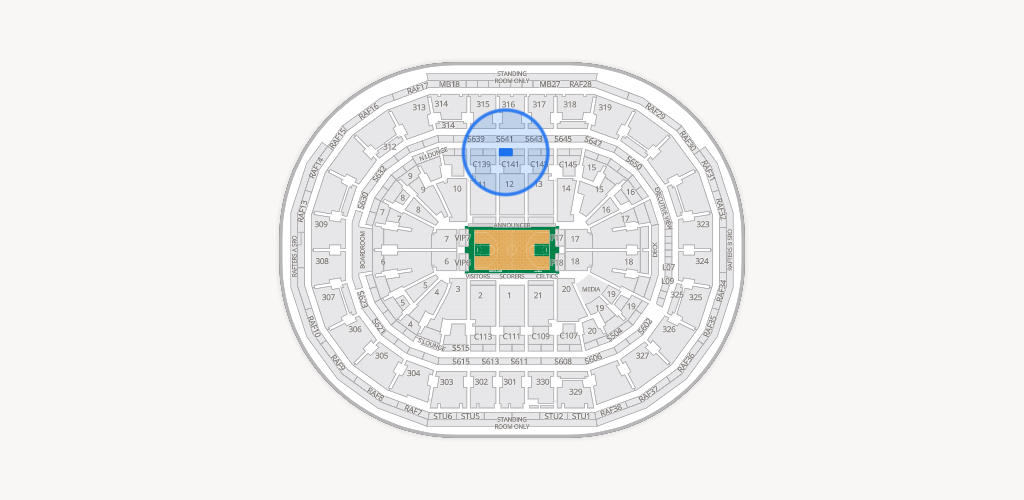 TD Garden Seating Chart
