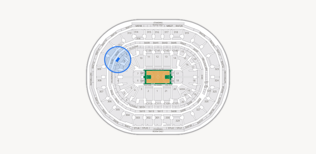 TD Garden Seating Chart