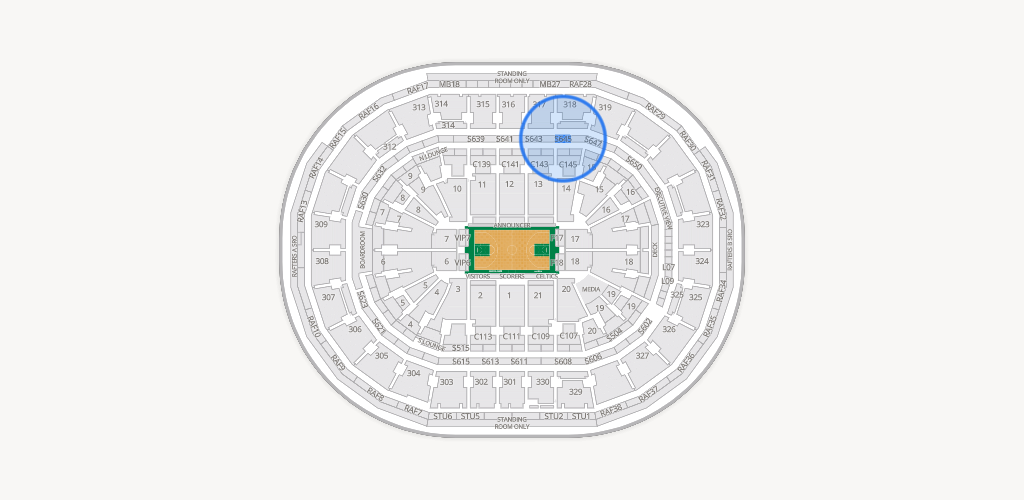 TD Garden Seating Chart